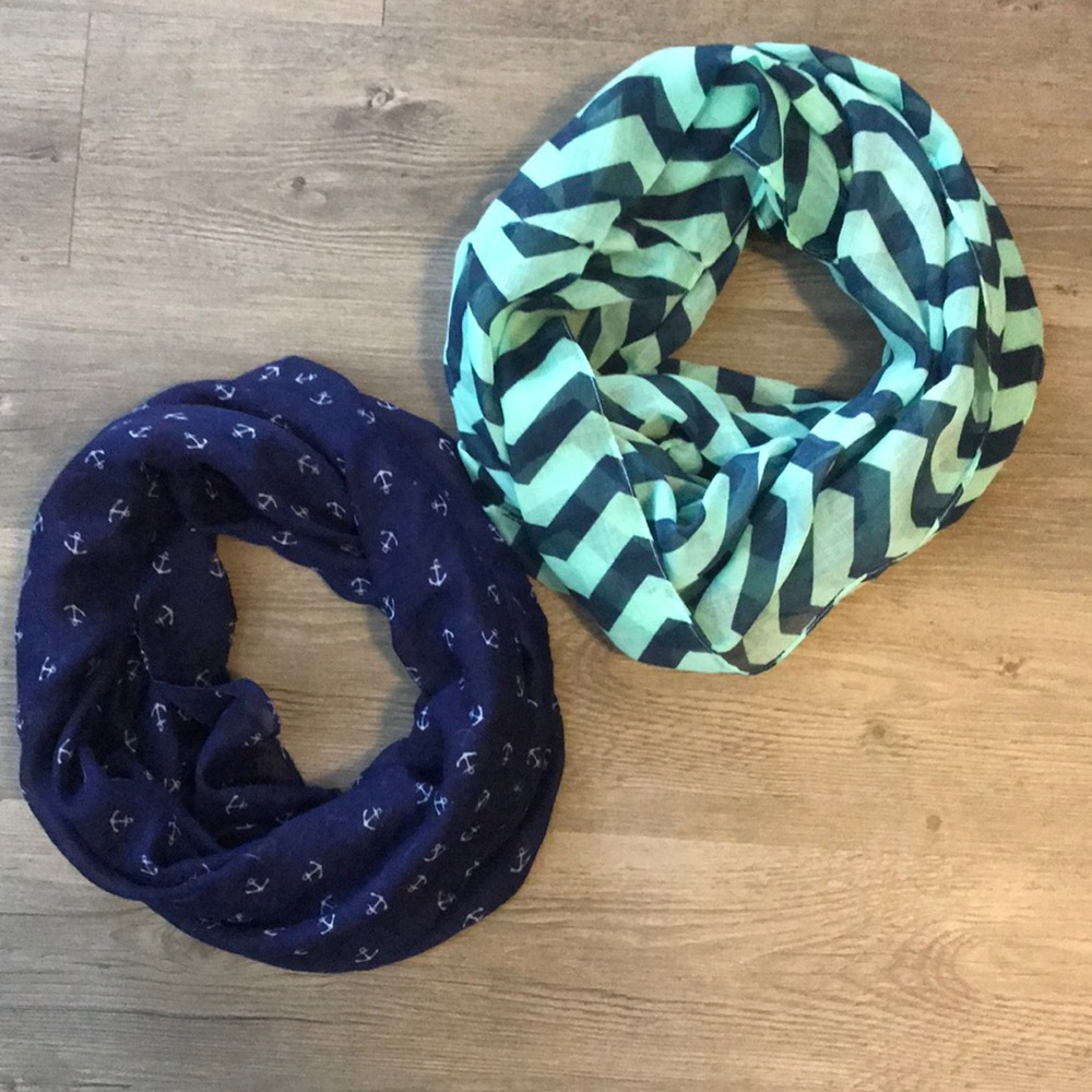 Two infinity scarves!